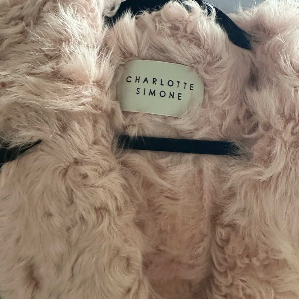 Charlotte Simone Bowie leather fur trim Jacket - Picture 6 of 8